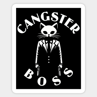 Cute Ganster Kitty: A Cangster! Sticker